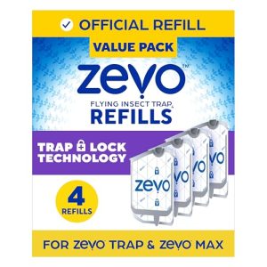 Zevo Flying Insect Trap Refill - Max & Standard - 4 Cartridges