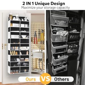 Extra Large 5-Tier Over Door Organizer – 10 Compartments