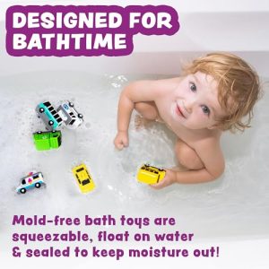 Tub Works® Vehicles™ Mold-Free Bath Toys – 6 Pack Cars