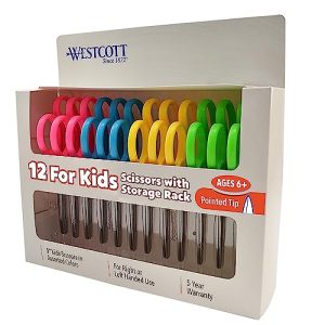 Westcott Kids Safety Scissors 12-Pack: Right & Left Handed