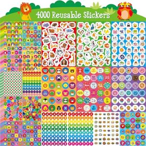 4000 Reusable Waterproof Incentive Stickers