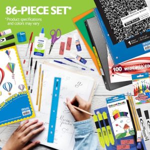 BAZIC Elementary School Supply Kit 86-Count