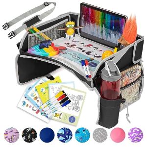 PILLANI Kids Car Travel Tray – Lap Desk Organizer