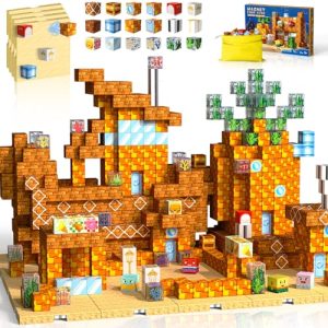 150PCS Magnetic Blocks with Baseplates: Undersea Restaurant STEM Toy