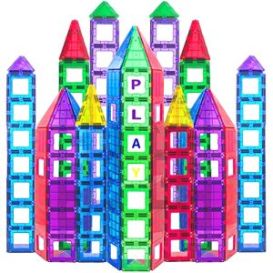 113pcs Magnetic Tiles Building Blocks: Advanced STEM Set