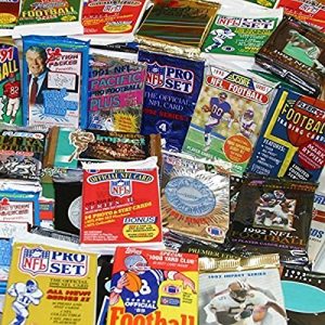 100 Vintage Football Cards | Sealed Old Wax Packs