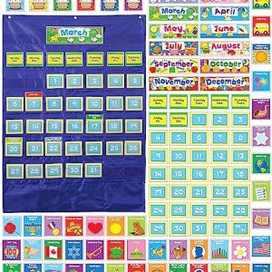 Carson Dellosa Deluxe Calendar Pocket Chart