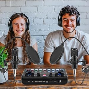 Podcast Equipment Bundle for 2 – Pro Audio Interface