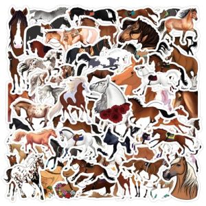 60PCS Horse Riding Stickers for Kids & Adults