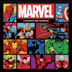 2025 Marvel Comics Wall Calendar: Superhero Art Planner