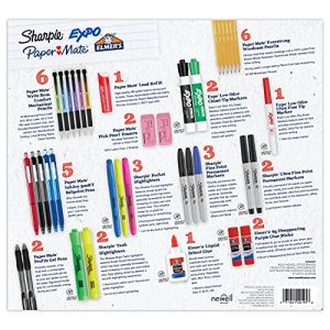 School Supplies Kit: Sharpie, Elmer’s, Paper Mate, Expo