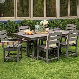 POLYWOOD Lakeside 5-Piece HDPE Outdoor Dining Set