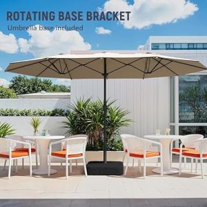 15ft Large Patio Umbrella with Base Included