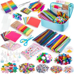 2000+ Pcs Kids’ Arts & Crafts Kit with Storage Bag