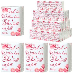 Yinder 100 Christian Pocket Tissues 'God Is Within Her'