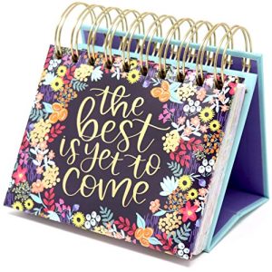 bloom Daily Planners Undated Inspirational Desk Calendar