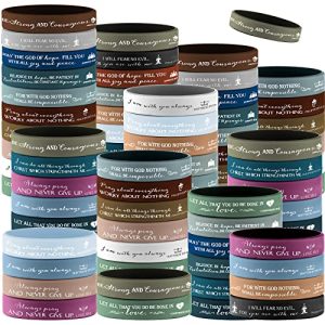 Christian Silicone Wristbands Bulk - 200 Pcs Kids & Adults