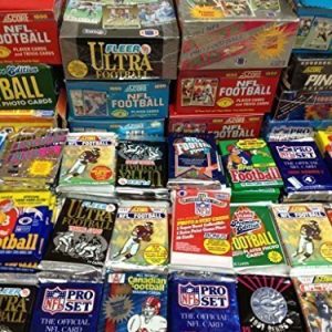 100 Vintage Football Cards | Sealed Old Wax Packs