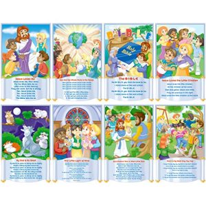 Children's Bible Songs Bulletin Board Set | 8 Posters