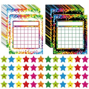 90-Pack Incentive Charts (2 Designs) with 2640 Stickers