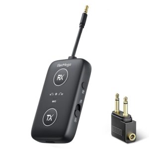 ElecMoga Airplane Bluetooth 5.4 Adapter – 2-in-1 aptX Adaptive