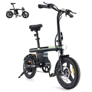 AYOLNY 14″ Folding Electric Bike | 500W Ebike for Adults & Teens