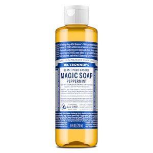 Dr. Bronner’s Pure-Castile Liquid Soap, Peppermint (8oz)