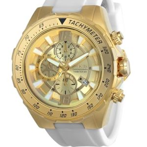 Invicta Men's Aviator Quartz White Dial Watch 24578