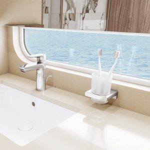 hansgrohe AddStoris Toothbrush Tumbler | Chrome, 4-Inch