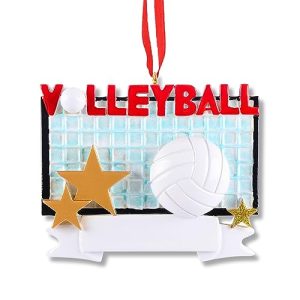 Personalized Volleyball Christmas Ornament 2024 – Custom Decor