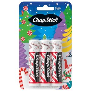 ChapStick Candy Cane Lip Balm – 3-Count Minty Moisturizer