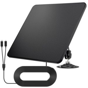 KJK 6W Solar Panel Charger for Security Cameras
