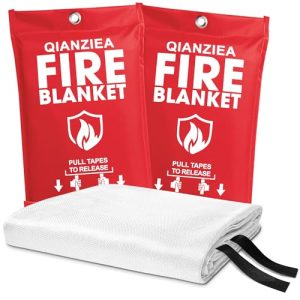 Emergency Fire Blanket 2-Pack, 40"x40" for Home & Kitchen