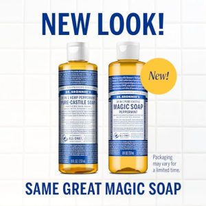 Dr. Bronner’s Pure-Castile Liquid Soap, Peppermint (8oz)