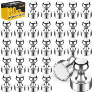 90 Pack Small Strong Fridge & Whiteboard Magnets