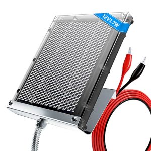 POWOXI 12V 1.7W Waterproof Solar Panel for Deer Feeder