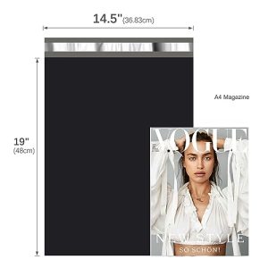 Fuxury 1500 Black 14.5×19″ Waterproof Poly Mailers