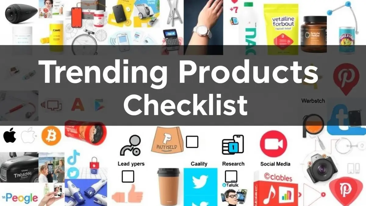 Trending Products: The Ultimate Checklist - illustration 1