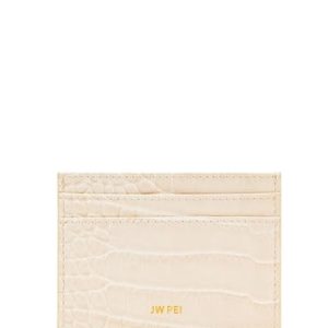 JW PEI The Card Holder – Ivory Croc