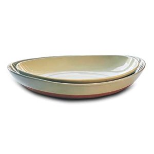 Mora Ceramic Large Oval Serving Platters – Set of 2