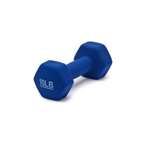 Amazon Basics 10lb Neoprene Dumbbells – Navy Blue Pair