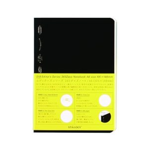 STALOGY 365 Days Notebook A6 Squared – Black