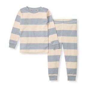 Burt’s Bees Baby Boys’ Organic Cotton PJ Set – Rugby Stripe