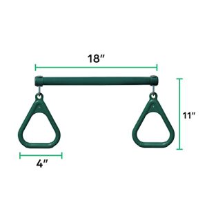 Jungle Gym Kingdom Trapeze Swing Bar Set – Green