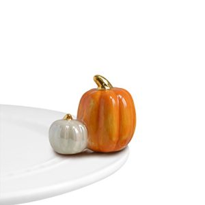 Nora Fleming Double Pumpkin Ceramic Decor – Fall & Holiday Mini
