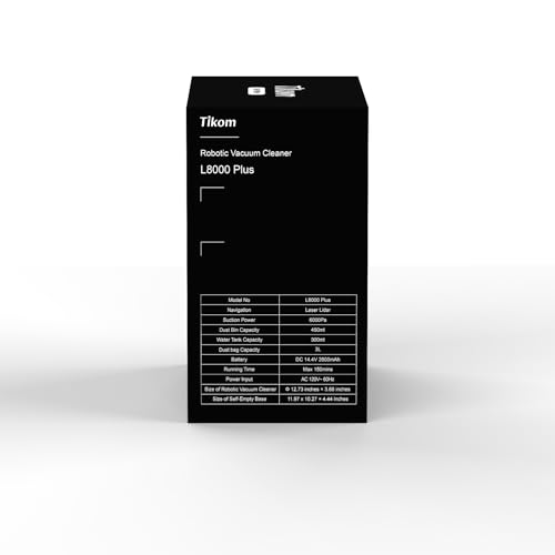 Tikom L8000 Plus Robot Vacuum & Mop - Self-Empty, 6000Pa - Image 14