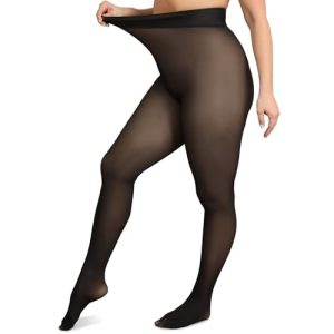 ARRUSA Plus Size Fleece Lined Tights: Warm Winter Comfort
