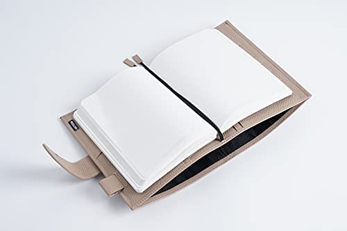 Moterm Leather Cover for Stalogy B6 Notebook (Pebbled-Taupe) - Image 6