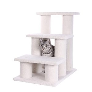 Armarkat 3-Step Pet Steps – Ivory B3001 for Small Animals