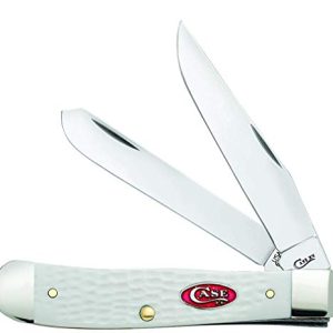 Case WR XX Sparxx White Jigged Trapper Pocket Knife